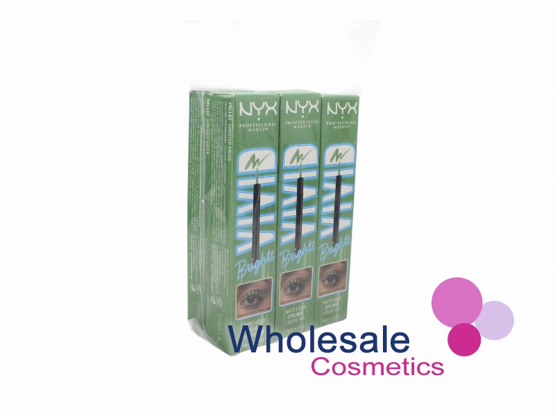 6 x NYX Professional Makeup Vivid Brights Matte Liquid Eyeliner - 02 GHOSTED GREEN